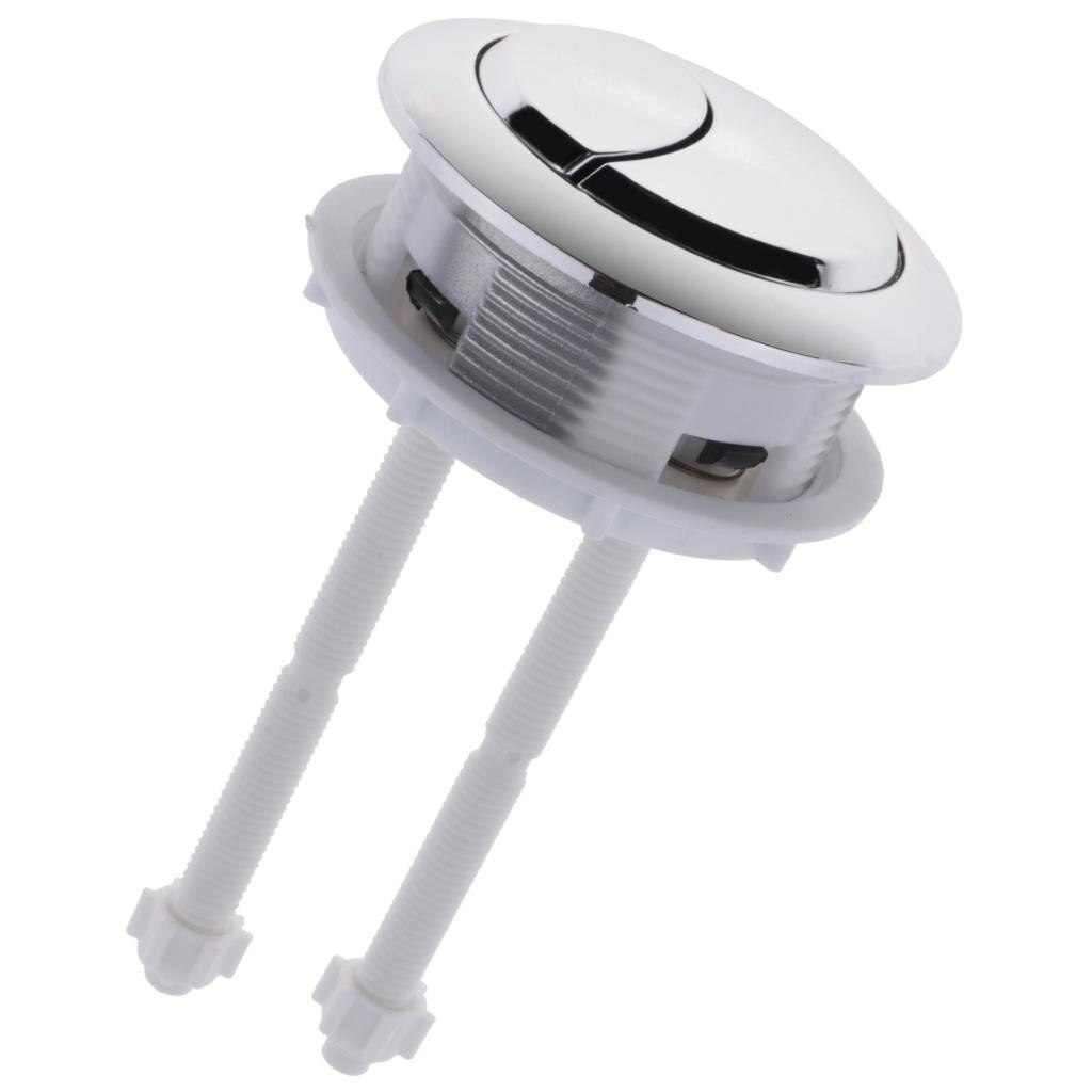 Thread 38/48/58mm Toilet Dual Push Flush Round Head Button Water Valve