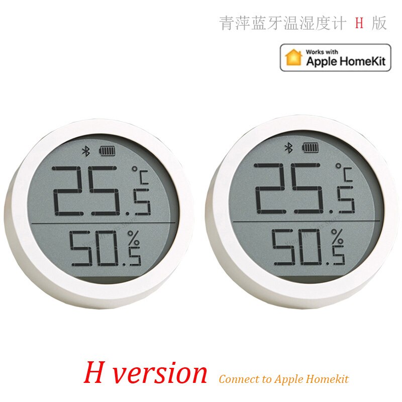 Xiaomi cleargrass qingping bluetooth-termometer hygrometer temperaturfuktighetssensor för apple siri homekit / mi mijia app hem: 2 st h version