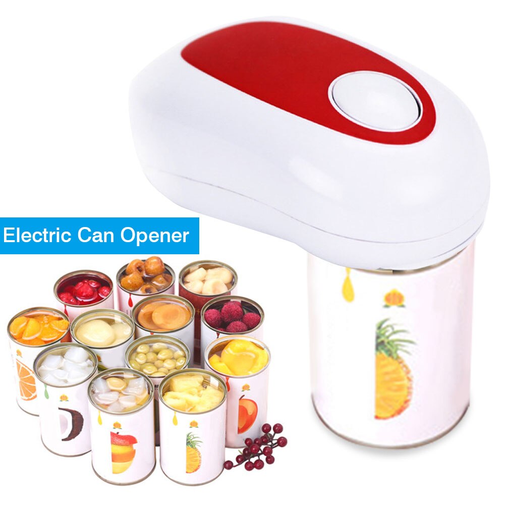 Ouvre-boîte électrique Portable, automatique, bord lisse, ergonomique, ouvre-bocal électrique de poche, outils de Bar de cuisine 2 pièces