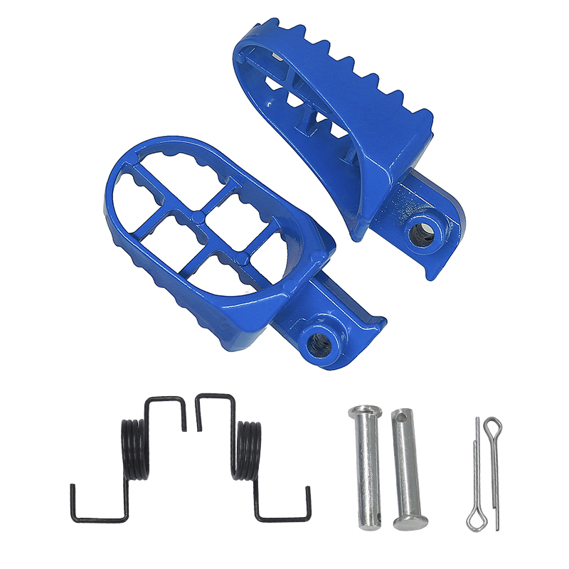 Off road motorcycle accessories suitable for modified aluminum alloy pedals PW50 PW80 TW200 pedals: Blue