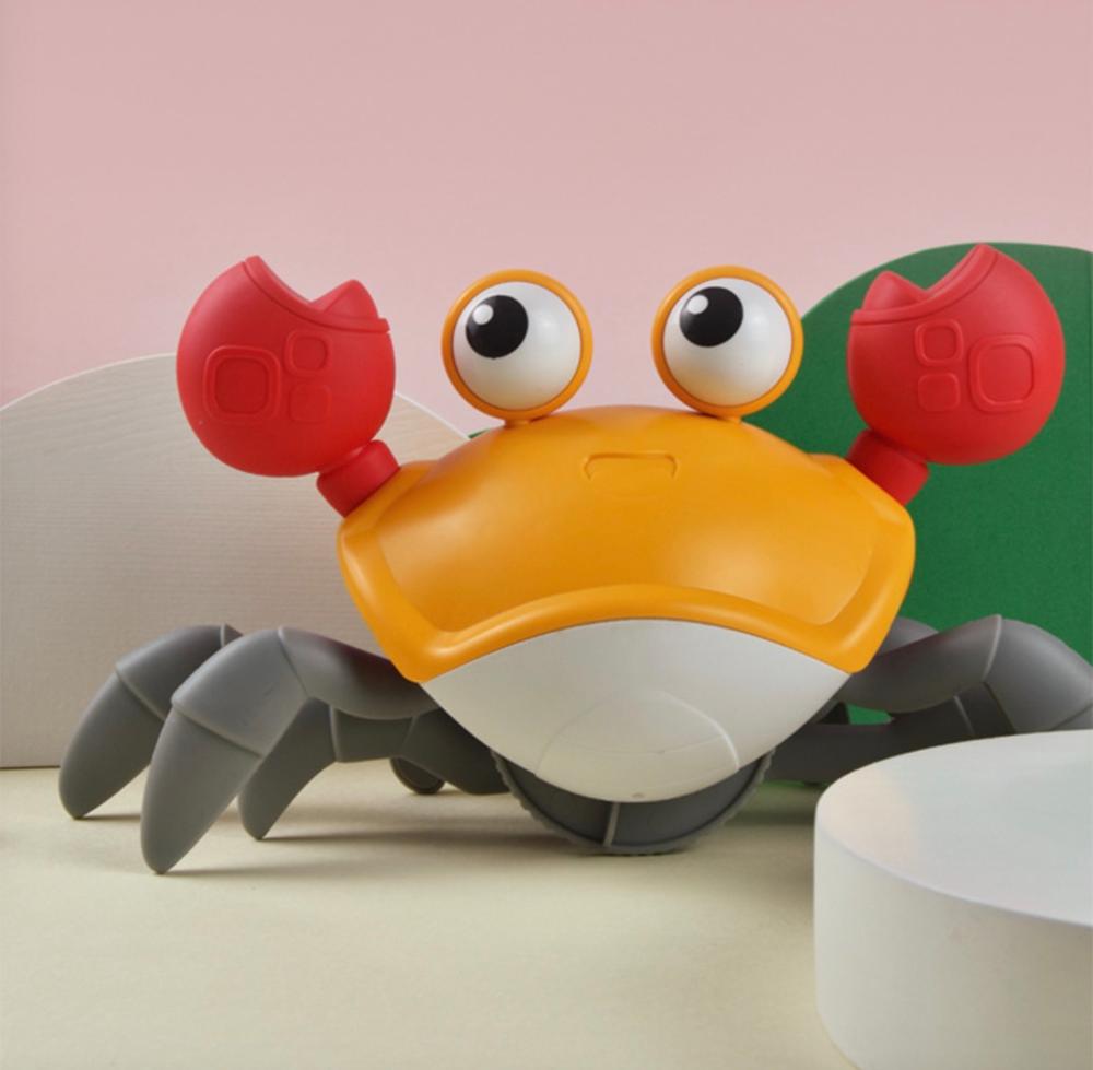 Bad Speelgoed Wandelen Clockwork Krab Trekken Dier Voor Baby Peuter Kruipen Leuke Verjaardag Festival Voor Jongens Meisjes: Blue