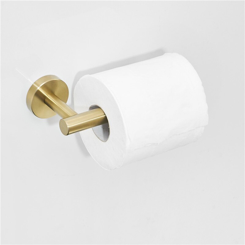 Sani Royal Inbouw WC Reserve Rolhouder met 1 Houder RVS Geborsteld Goud