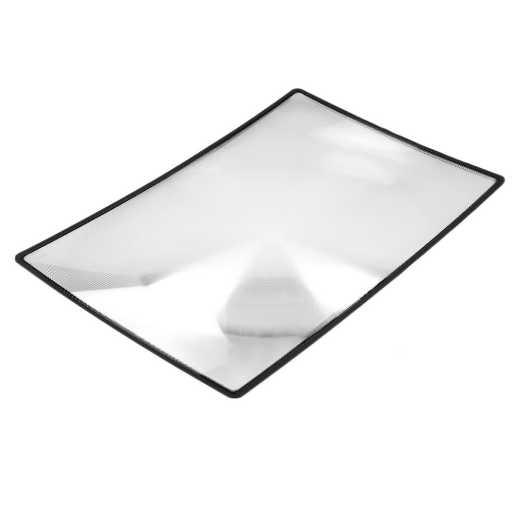 180x120mm A5 Flat PVC Magnifier Sheet X3 Book Page Magnification Magnifying Reading Glass Lens