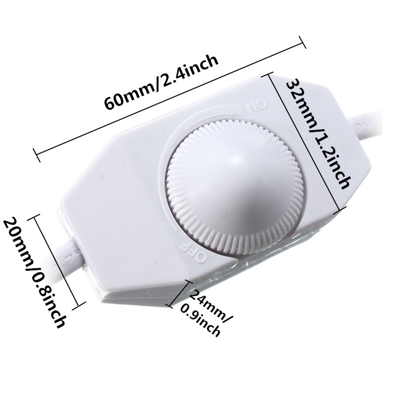 Regulador de intensidad LED AWG sin polaridad 1,8 M, Cable modulador de luz, regulador de intensidad para lámpara de mesa de 220V