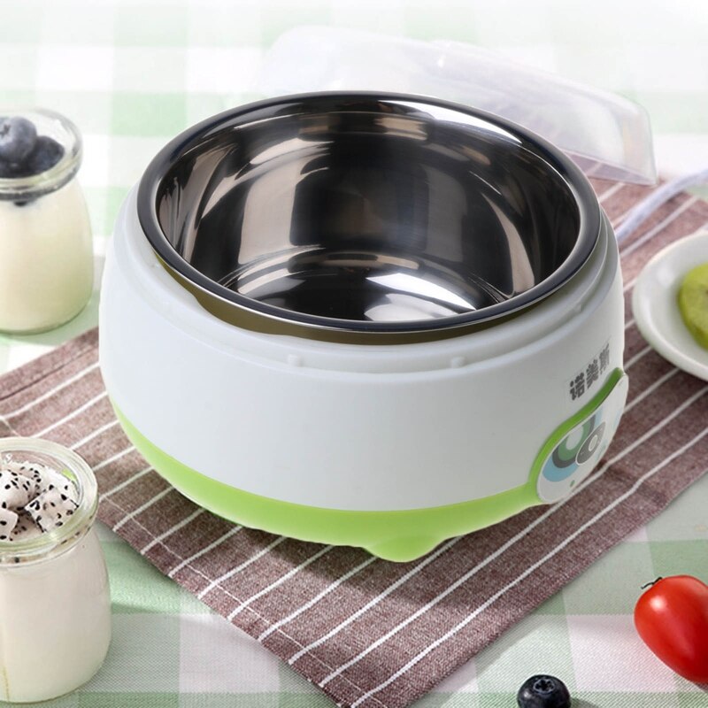 220V 1L Automatische Elektrische Yoghurt Maker Machine Met 3 100Ml Yoghurt Containers Glazen Potten Diy Apparaat