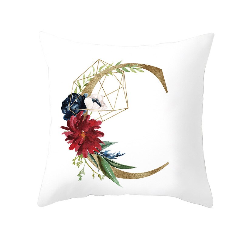 Kids Kussensloop Brief Kussenhoes 45*45 Sierkussen Covers Decor Kussens Bank Polyester Bloemen Home Decor Kussenslopen: 3