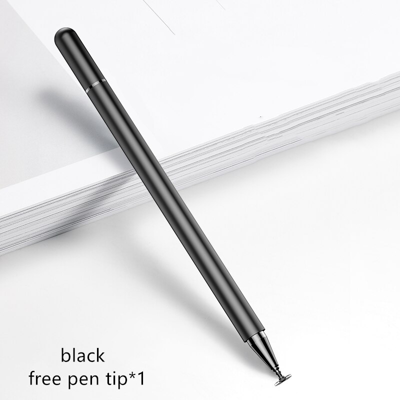 Universal Capacitive Stylus Touch Screen Pen Smart Pen for IOS/Android System Apple iPad Phone Smart Pen Graphics Tablet Pen: Black