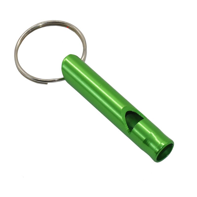 Kimi Aluminium Duif Training Fluitje Fluit Draagbare Sleutelhanger Verstelbare Fluitje Alarm Kat Hond Training Fluitje: green