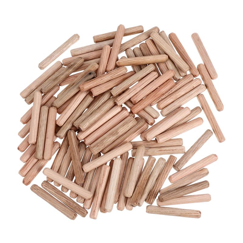 300 Pcs Wooden Needle Round Craft Wood Pin Nail Wedge Wood Shaft Connector Cork Twill Wood Pin Nail Wedge Wooden Shaft Connector