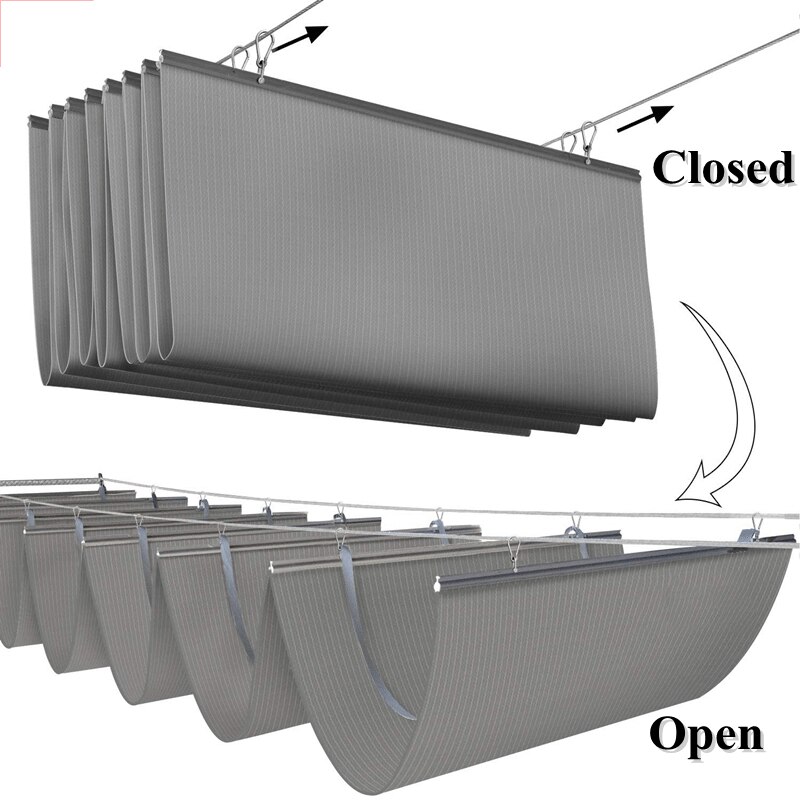 Binnenplaats Pavilion Zon Zeil Telescopische Golf Zon Schaduw Netto Screen Serre Luifel Shading Doek Outdoor Zwembad Auto Zonnescherm Netto