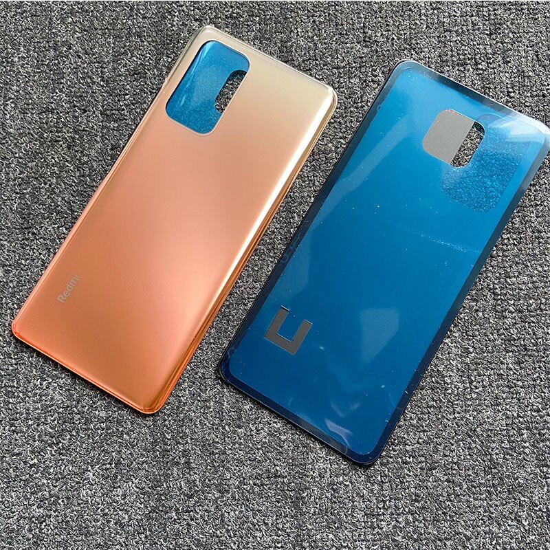 リアガラス携帯電話ケース,6.67インチ,ステッカー付き,Xiaomi Redmi Note 10 Pro,M2101K6g用: Note 10 Pro gold