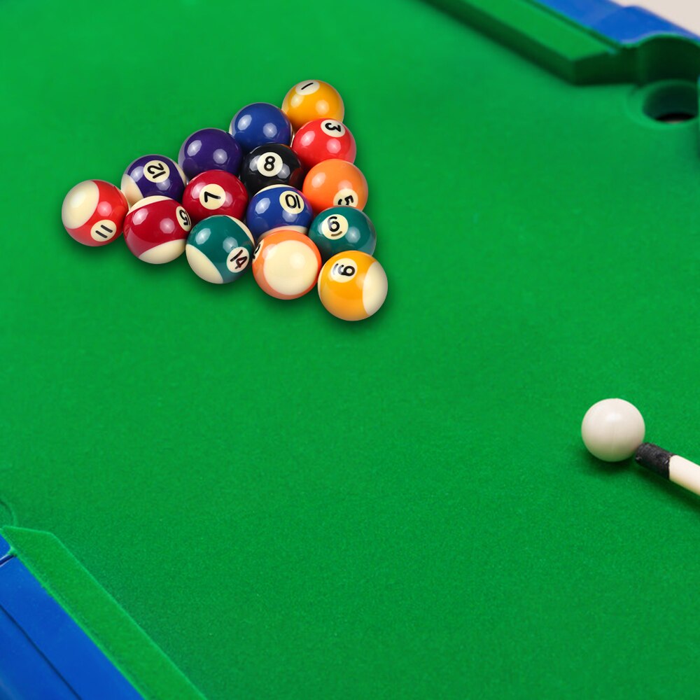 25MM / 32MM / 38MM Children Billiards Table Balls Set Polyester Resin Small Pool Cue Balls Full Set Snooker Balls for Kids
