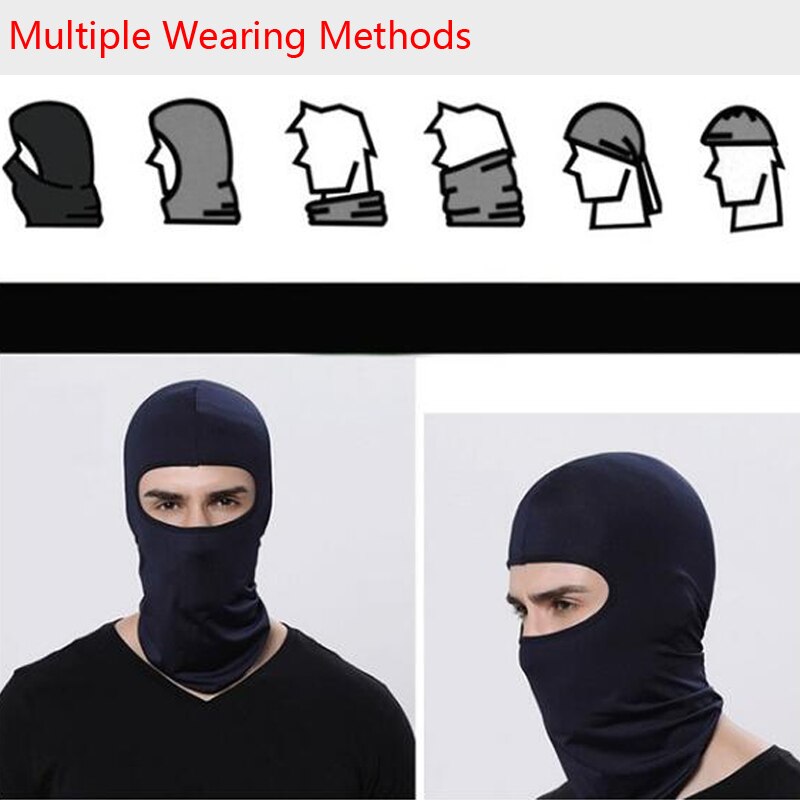 Outdoor Sports Warm Volles Schwarz Gesicht Masken Motorrad Winter Balaclava Gesicht Schild Radfahren Neck Masque Moto Ski Maske Männer Hut