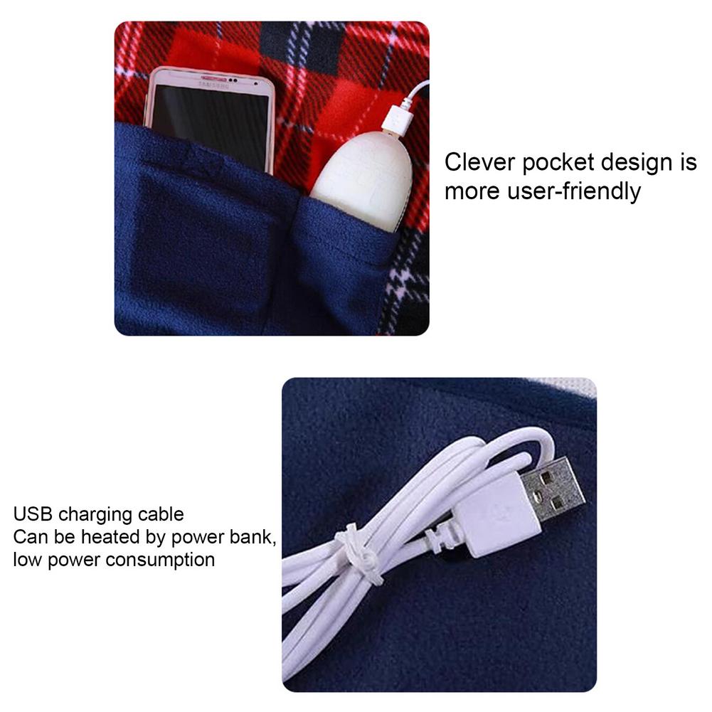 Elektrische Decke Beheizt USB Auto Heizung Decke Knie Pad Schal Wärmer Elektrische Heizung Decke warm Beheizt Plaid warm Halten