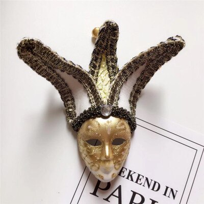 Venetiaans Masker Italië Koelkast Magneten Sticker Bell Clown Party Decoratie Magnetische Stickers Magneten Home Decoratie: WHITE