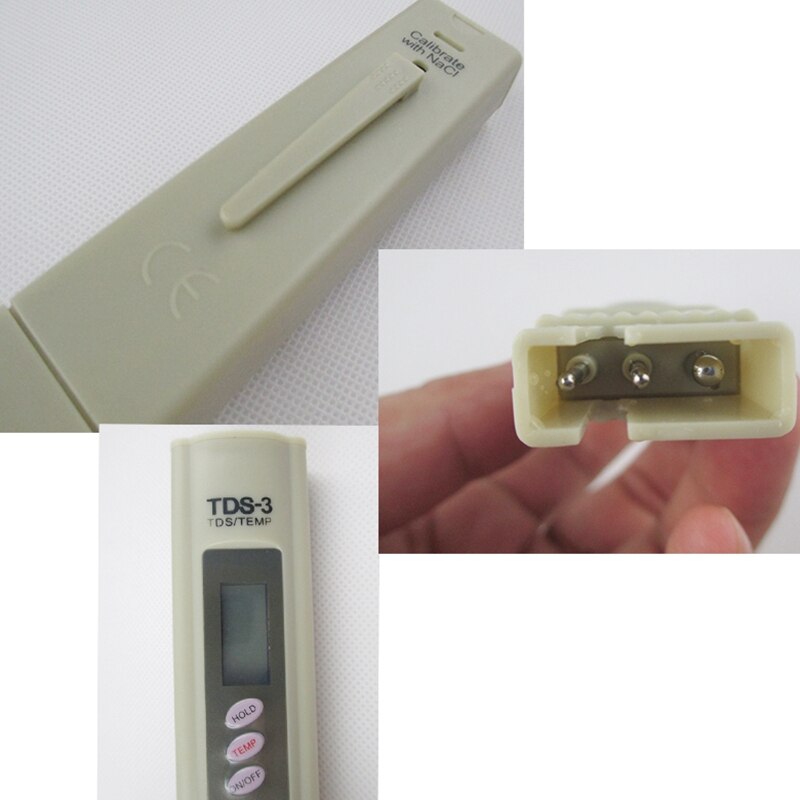 3 Key TDS Test Pen with Digital Thermometer Tester Portable Pen