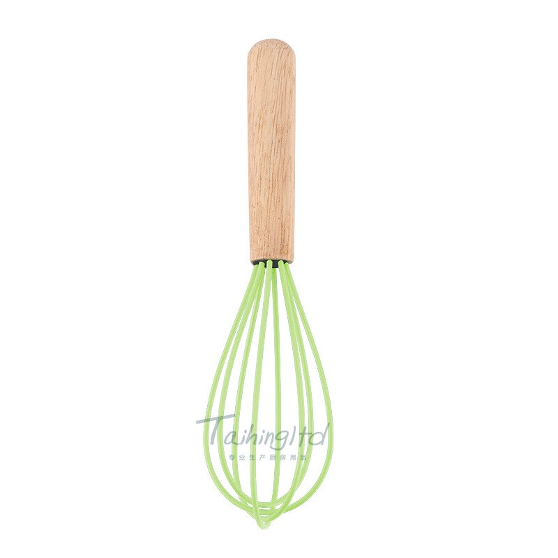 7-inch Mini Silicone Eggbeater Logs Scandinavian Minimalist Style Multi-color Selectable Handle Waterproof Processing: Wine Green