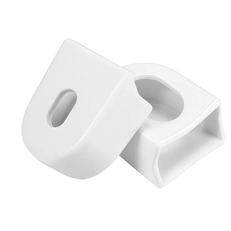 1Pair Bicycle Crank Arm Protector Cover Tear Resistance Silicone Road Bike Universal Crankset Protective Caps MTB Accessories: white