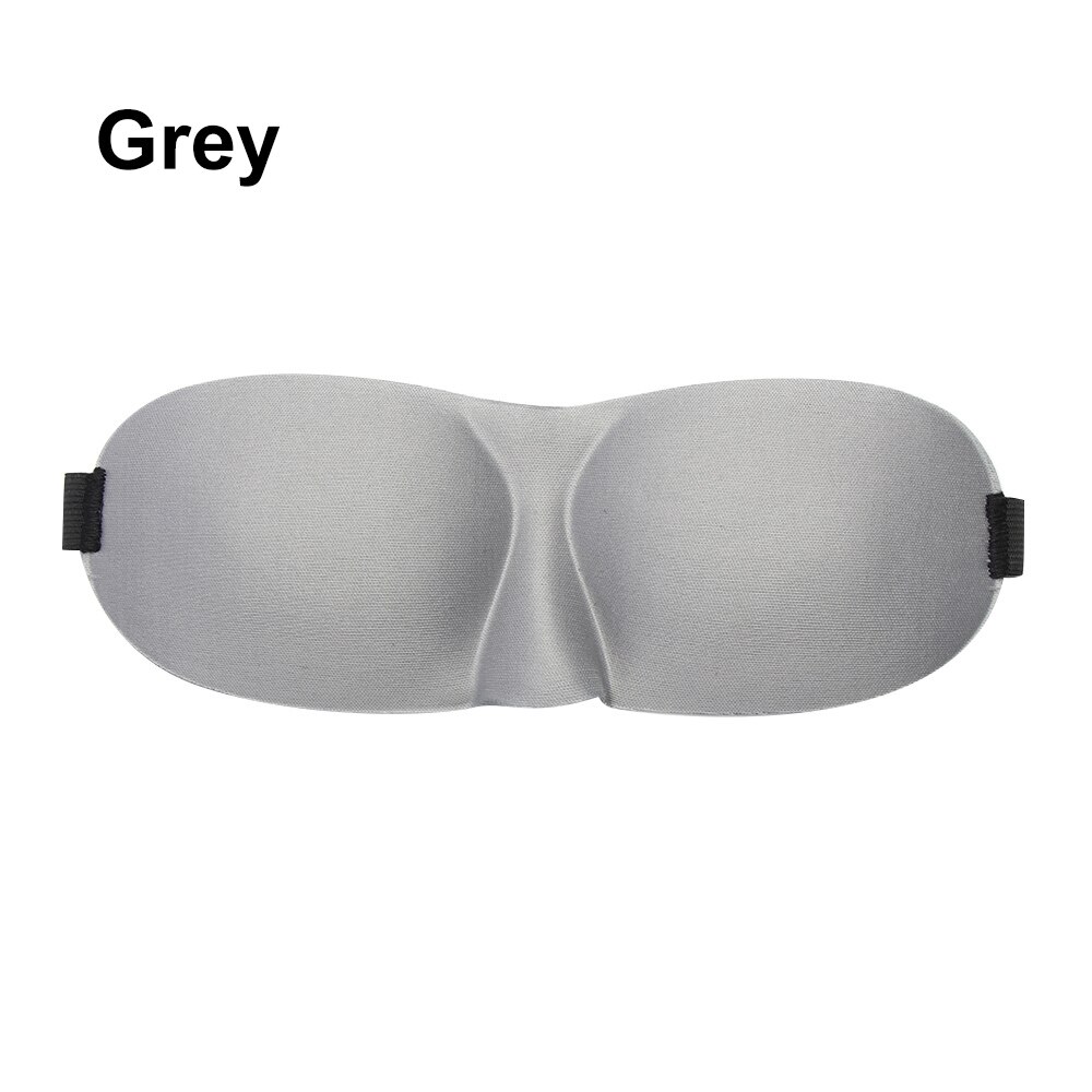 Polyester Schwamm Auge Maske Weich Gepolsterte 3D Schlaf Schwamm Masken Abdeckung Reise Rest Augenbinde Schatten Schlafen Nacht Auge Masken: grau