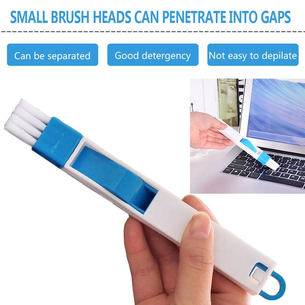 Multi-Function Computer Keyboard Cleaner Window Cleaning Brush Window Groove Nook Cranny With Dust Shovel Window Track Cleaner