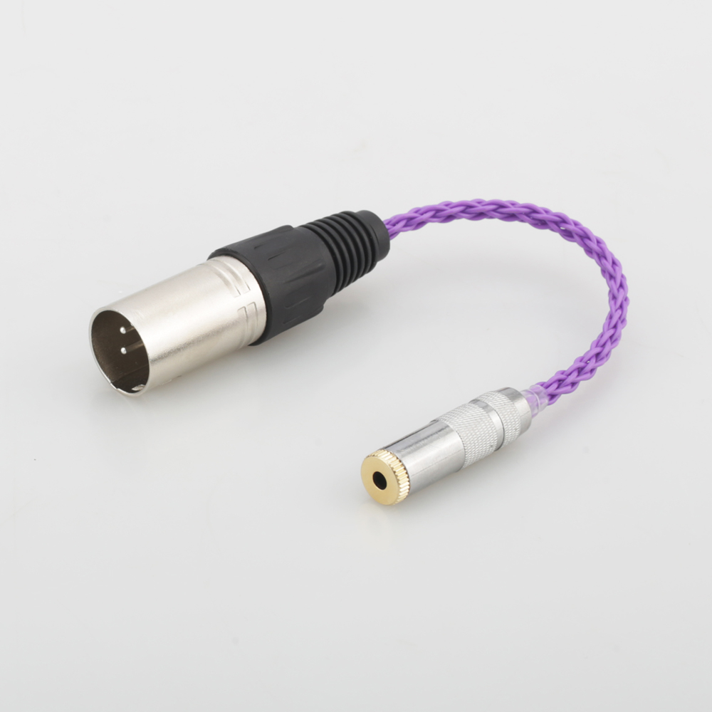 Audiocrast Hifi 4pin Gebalanceerde Xlr Male Naar 3.5Mm Stereo Vrouwelijke Audio Adapter Kabel 3.5Mm Naar Xlr Gebalanceerde kabel Connector