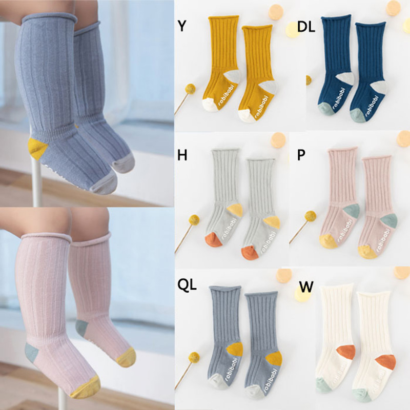 Baby Sokken Neonatale Herfst Katoen Stippen Plain Stripes Kids Meisjes Jongens Kinderen Sokken Voor 1-3 Jaar