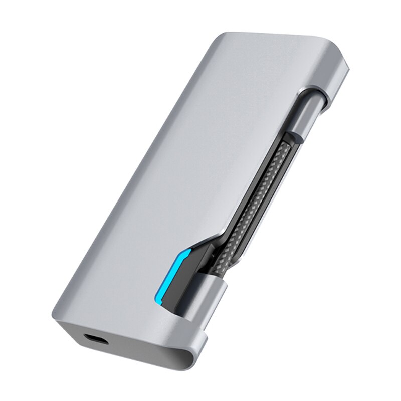 type -c7 i 1 smart dockingstasjon med 2 x usb 3.0 +  sd + tf + hdmi  + rj45 +  pd type-c omformer: misligholde tittel