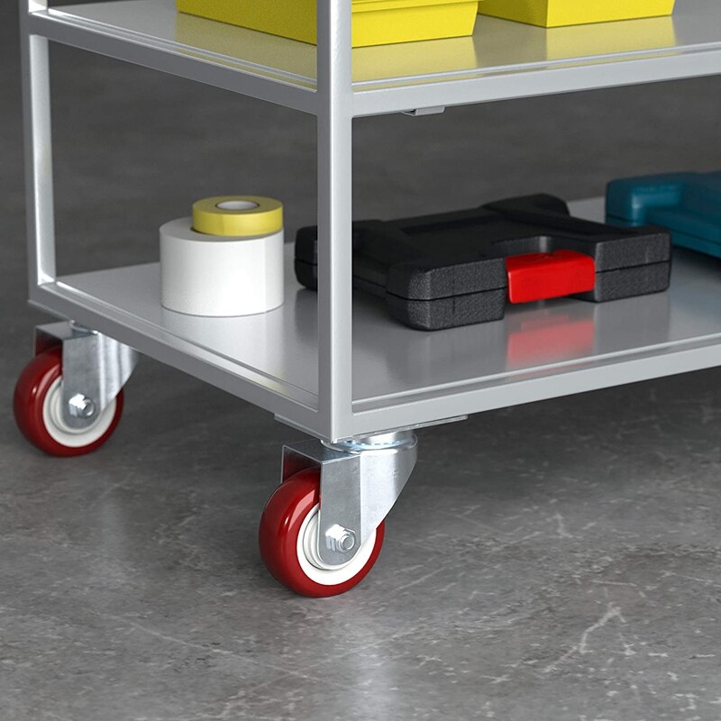 2PCS 4-Inch Universal Caster Trolley Caster Brake Caster Wheel Set, No Brake