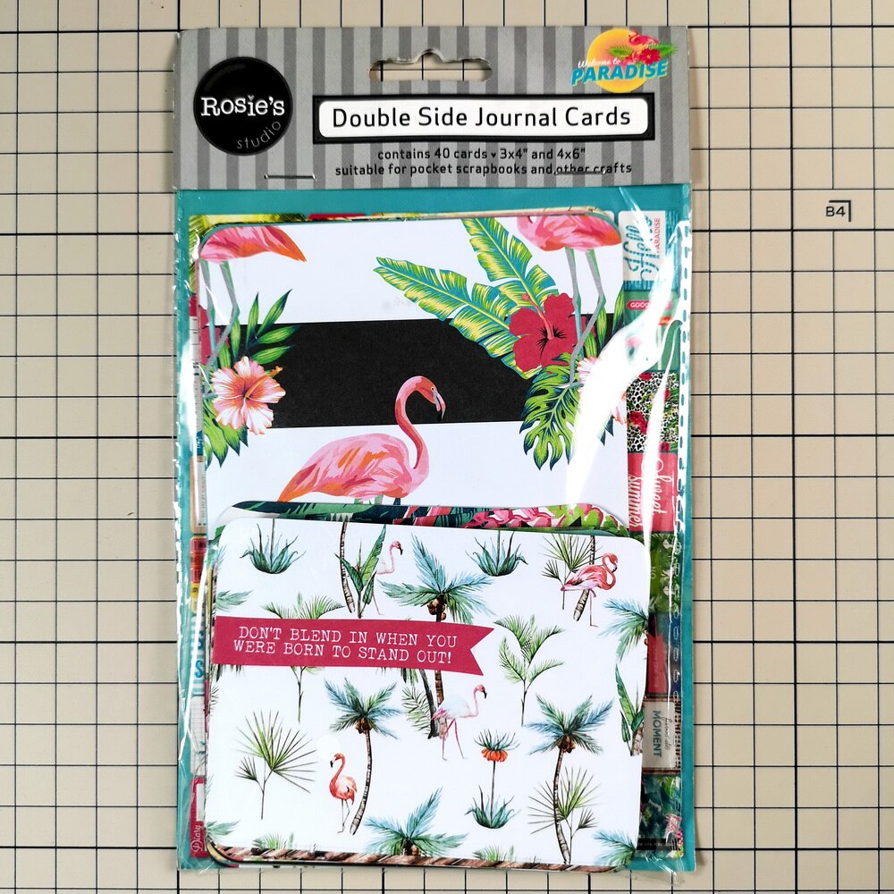 CRZCrafter Cardboard Journaling cards Double sided printing Scrapbooking Project album Journal cards embellishments