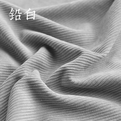 Tissu velours côtelé uni, 50x150cm, rayures en relief, vêtements de bricolage, Textiles de maison, matériaux de couture: grey