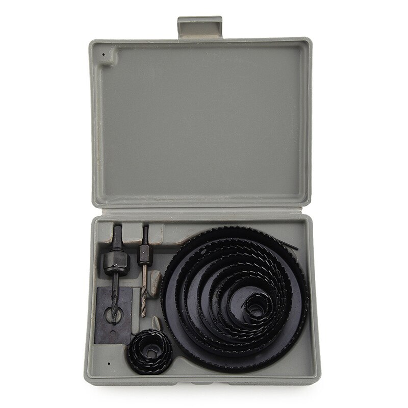 17 hål sågen kit 19-127mm metall cirkel fräs rund borr trä legeringsdownlights: Default Title