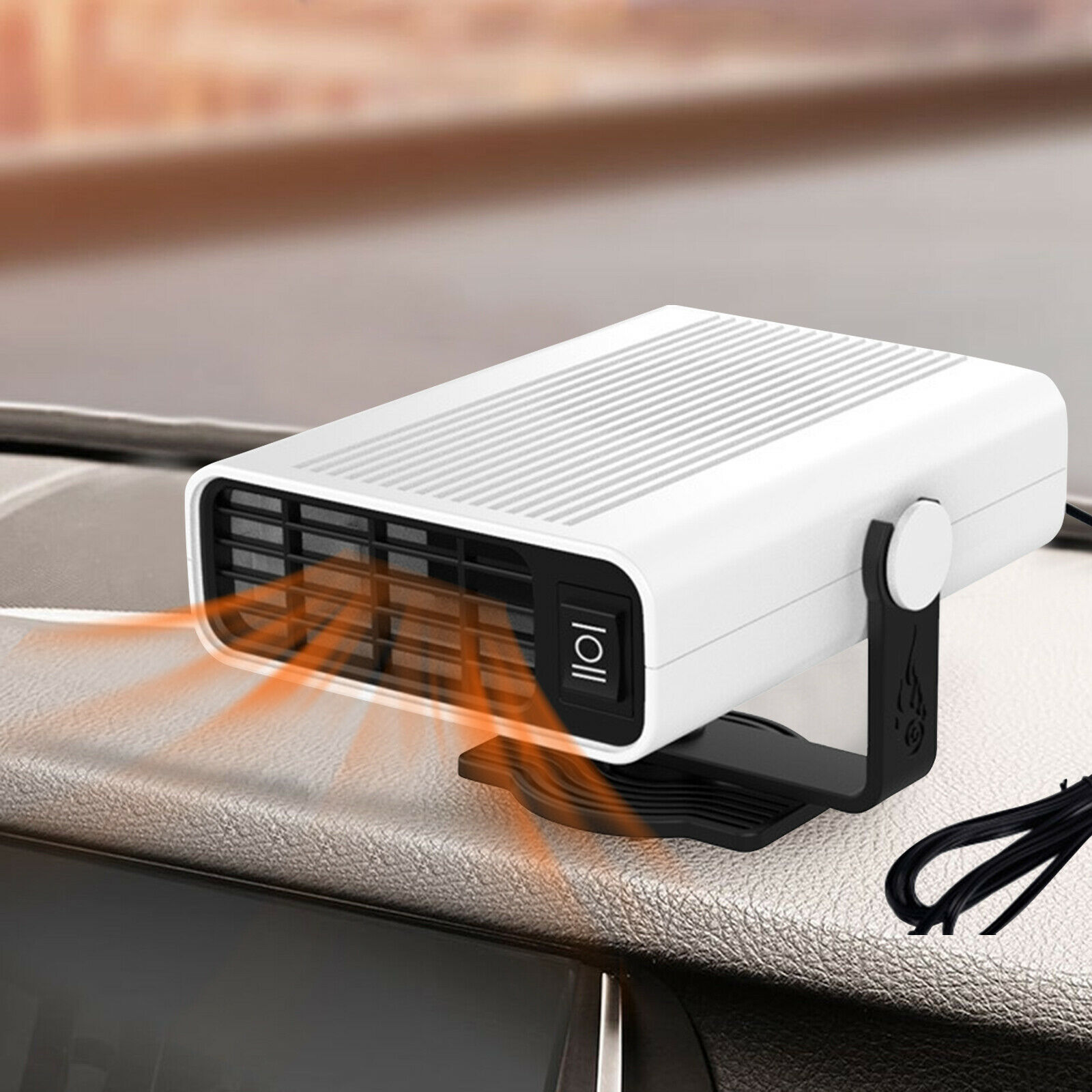 12V Auto-ontdooier Draagbare 150 Watt keramische voorruitverwarming met radiatorventilator