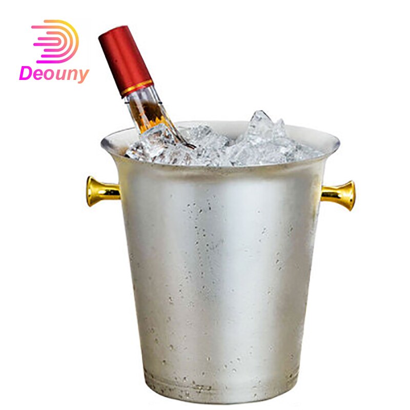 DEOUNY Eiswürfel Eimer Champagner Bahre Eis Eimer Für Dekor Kühlung Wein Trinken Kühler Für EINE Mini Bar Barmann Werkzeuge Spielereien