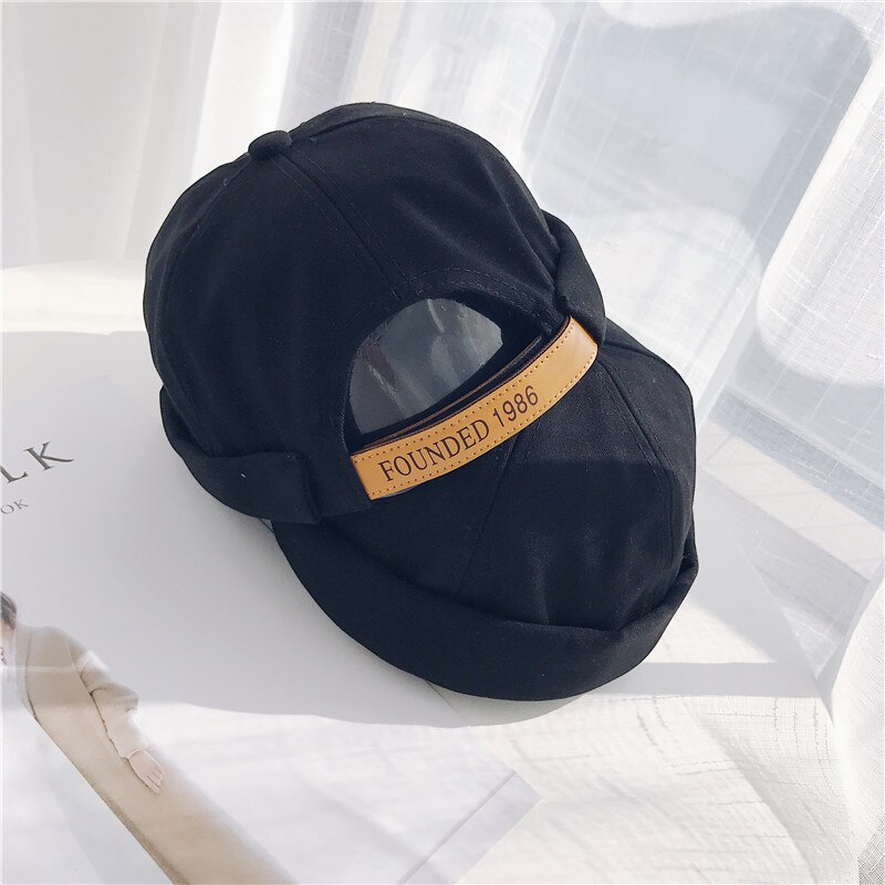 Män casual sjöman mekaniker biker hatt mössa dödskalle keps bräddlös keps unisex pumpa vintage marin mössor