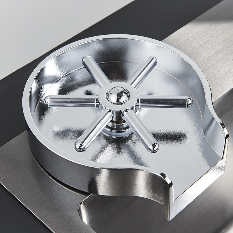 Faucet Glass Rinser Automatic Cup Washer For Kitchen Sink Bar Glass Rinser Coffee Pitcher Wash Cup Tool Kitchen Accessories