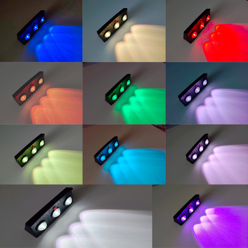 Solar schuttingverlichting, buitenverlichting op zonne-energie voor terras, warm wit & rgb-verlichting op zonne-energie voor buiten, achtertuin, terras, wandlamp op zonne-energie