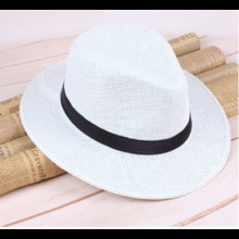 Mode Panama Hoed Zomer Zon Hoeden Voor Vrouwen Man Strand Strooien Hoed Voor Mannen Uv-bescherming Cap Chapeau Femme