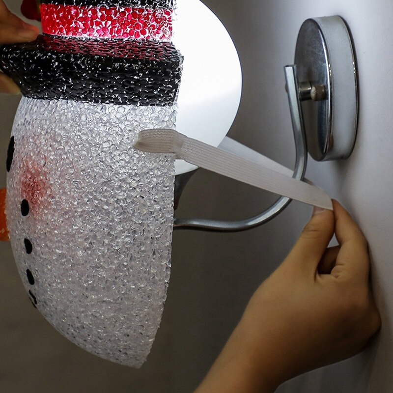 30*20*10cm noël bonhomme de neige tête abat-jour Durable bonhomme de neige abat-jour pour la maison noël Festival fête atmosphère