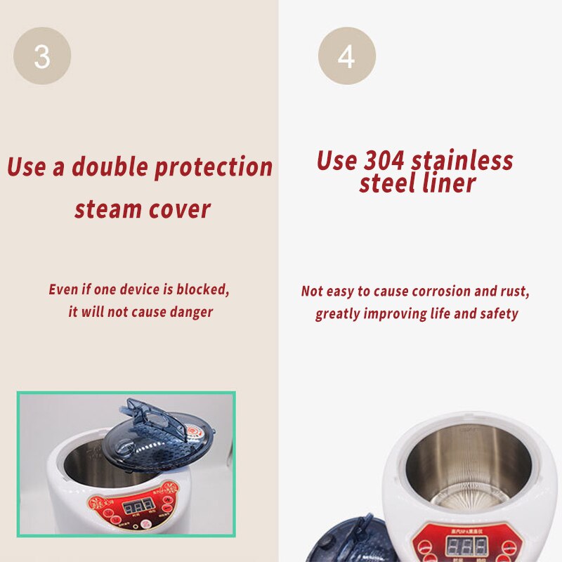 Générateur de Sauna 2.0L pour Spa, tente de thérapie corporelle, Machine de Fumigation à vapeur domestique adaptée à la cuisine