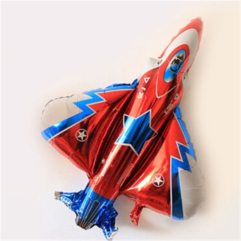 Inflatable Aircraft Cartoon Plane Ballons Inflatable Foil Fighter Plane Balloons For Baby Boy Shower Kids Birthday Party Decor
