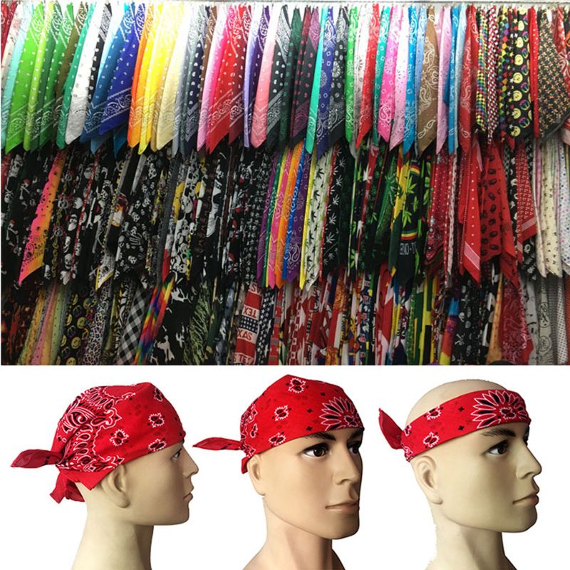 20 farger blandet bomull bandana nyhet dobbeltsidig trykk paisley cowboy bandana fest favor skjerf pannebånd lommetørklær