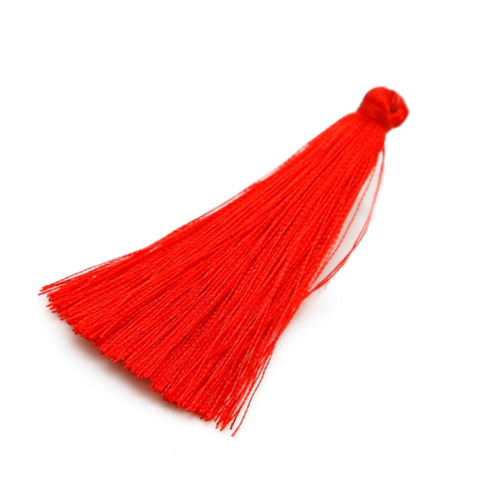 65mm Reiche Farbe Chinesische Handgemachte Kalender Vorhang Quaste Fransen links Makramee Anhänger DIY Schmuck Zubehör Machen 10 Stck: rot