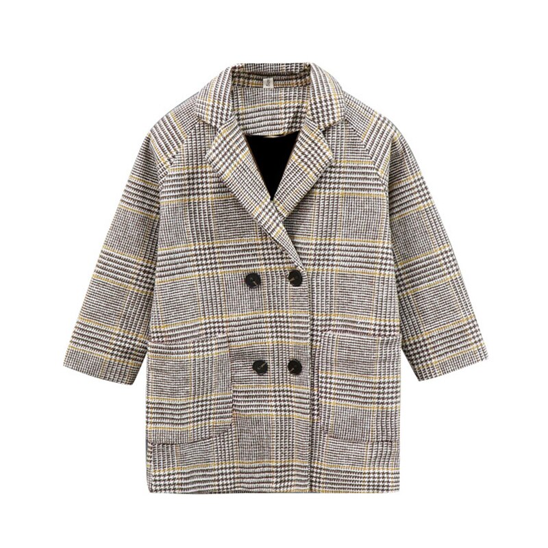 plaid children jacket for girls winter warm coat girls clothes kids outerwear autumn girls coat 4 6 8 10 12 Years: 4T