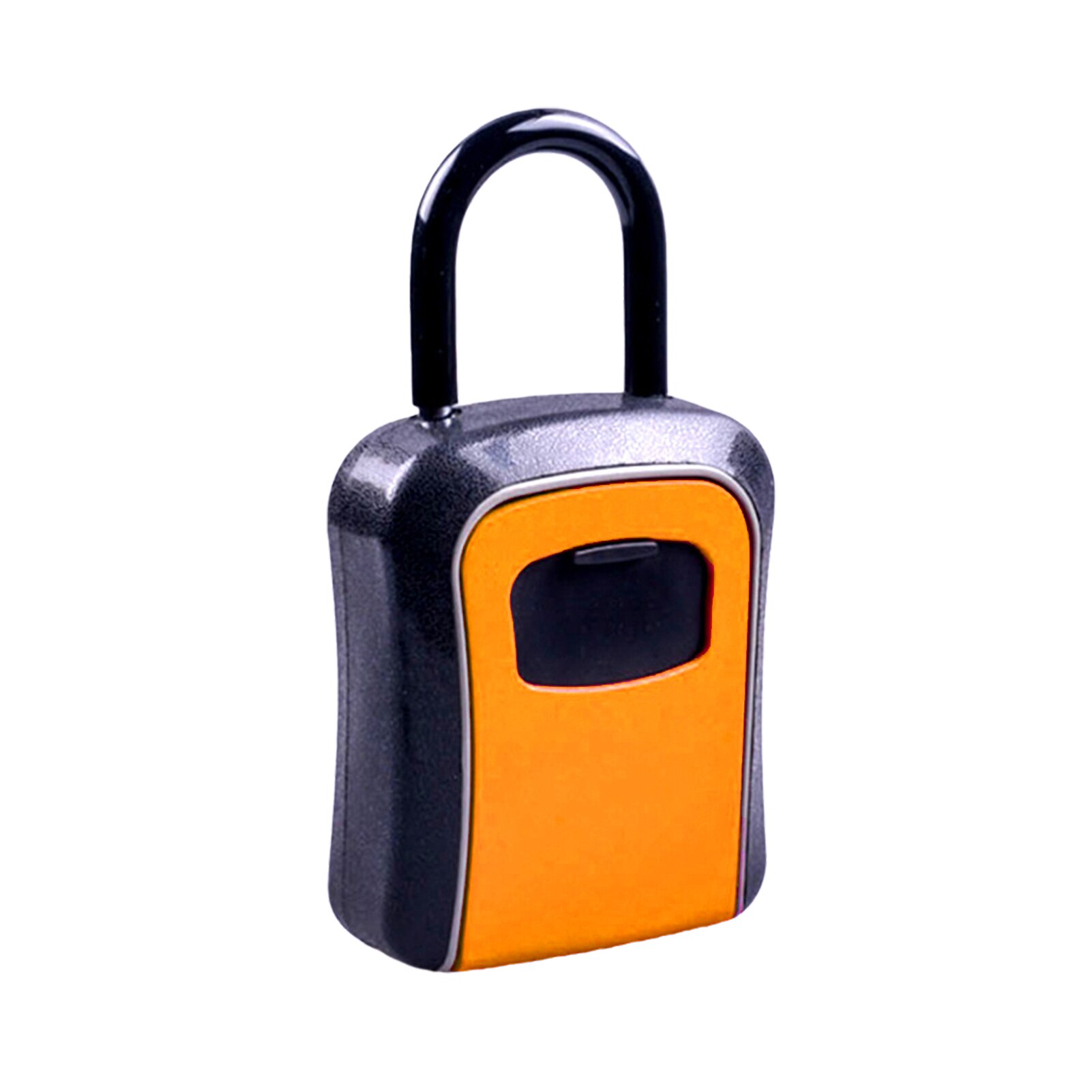 Sleutel Opslag Lock Box Met Dust Cover Aluminium 4-Digit Combinatie Hangslot Case Lockbox Sleutel Kluis Draagbare opslag: Orange