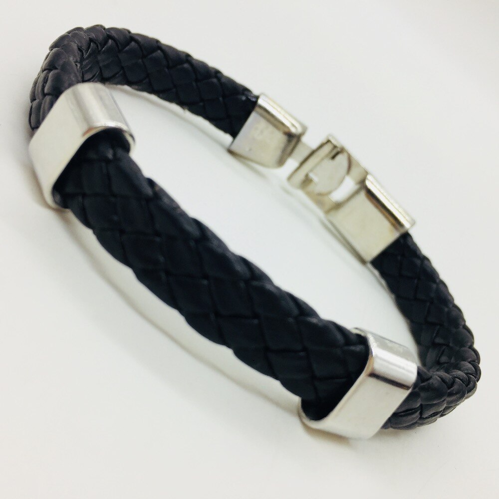 Schwarz Jahrgang Manschette Armreif retro Braun Geflochtenem Seil Männer Leder Armbänder Frauen Schmuck Zubehör