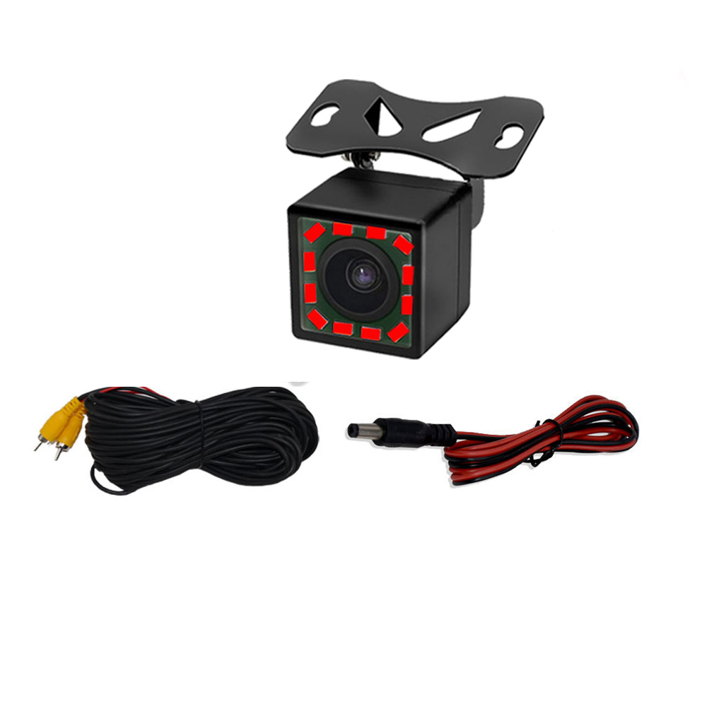 Car Rear View Camera 12LED Night Vision Reversing Automatic Parking Monitor CCD IP68 Waterproof 170 Degree High-Definition Image: YELLOW