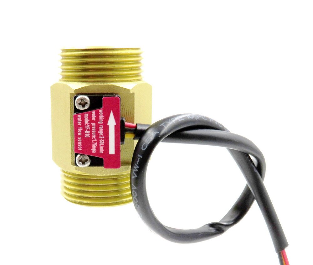 B10 DN25 G1&quot; 1inch water diesel Brass Hall effect Turbine flow sensor meter Turbine flowmeter 2-50L/min