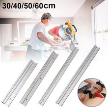 T-Tracks With Fixed Scale Aluminum Alloy T-Tracks Slot Miter Track Rail Table Saw Accessories For Woodworking DIY Tools