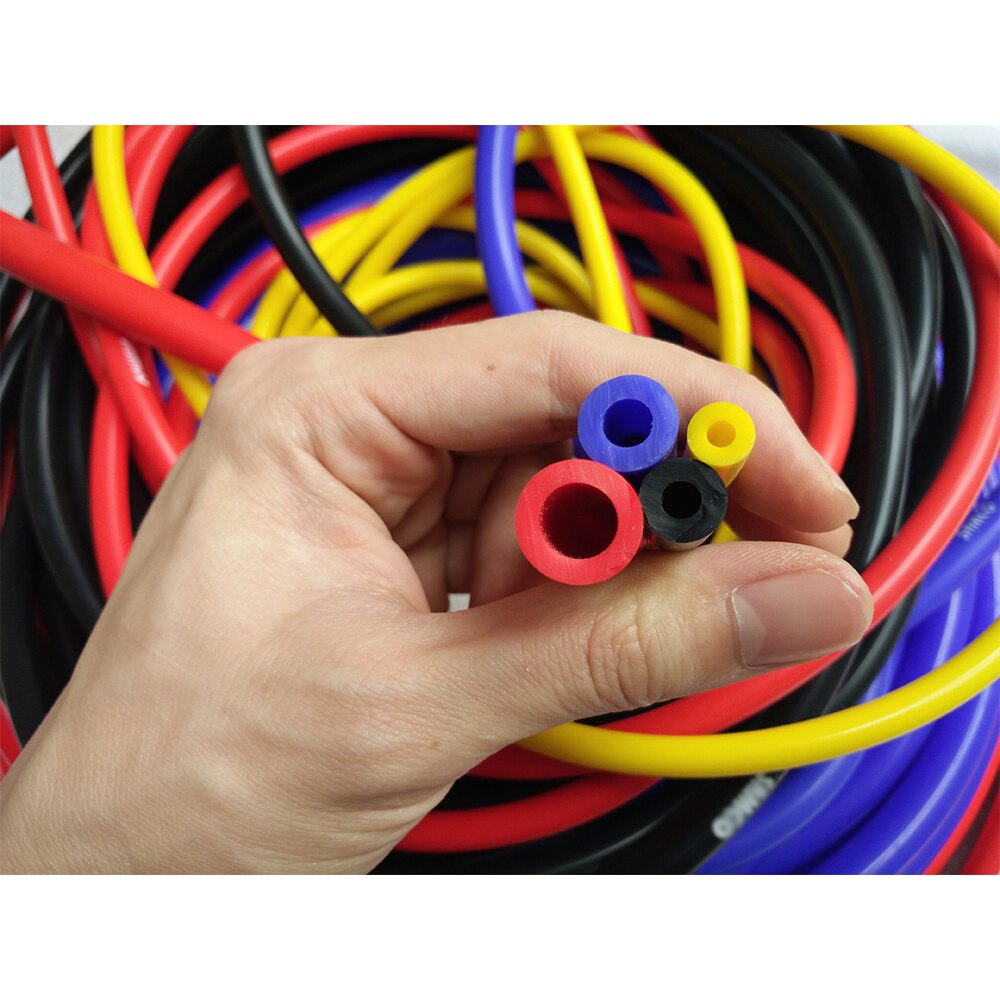 Tubo de vácuo de silicone para toyota highlander hybrid land cruiser rav4 hybrid, 5 m, 3mm/4mm/6mm/8mm