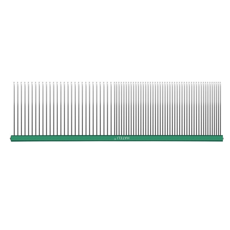Pente de cabelo para animais de estimação, 16/19cm, para cachorro, gato, desembaraçador, corte de pele, despedida, escova, ferramenta de aliciamento para longo ​ Cabelo Encaracolado Pet: S / Vermelho